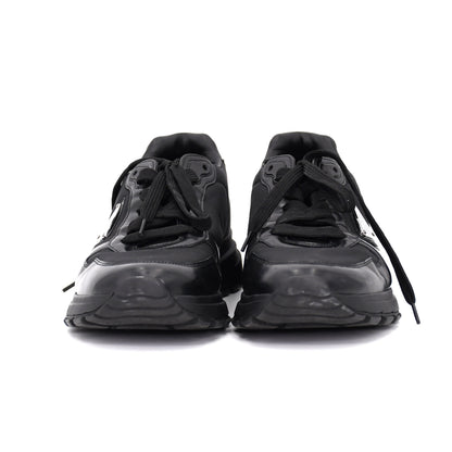 PRADA Prada Re Nylon Nylon and Leather Sneakers, Size 5, Unisex, Black, 2EE369, Triangle Logo Sneakers