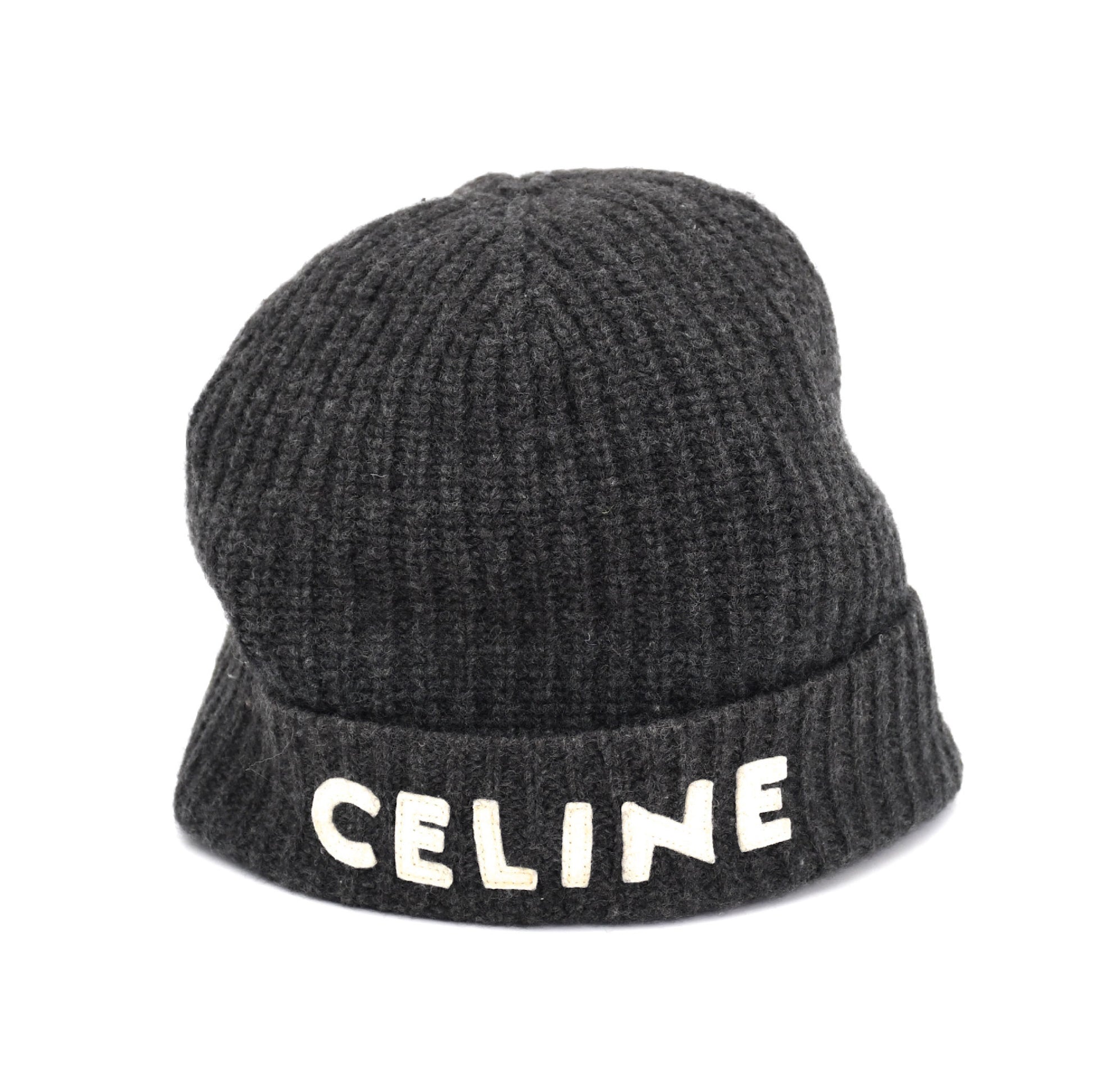 CELINE CELINE Knit hat Cap with logo embroidery Other accessories