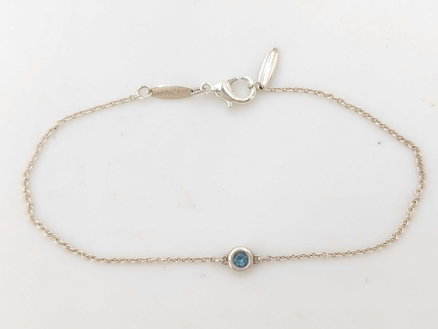 Tiffany & Co. Tiffany By the Yard Aquamarine 925 Bracelet/Bangle