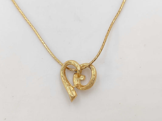 GIVENCHY Gold Rhinestone Necklace