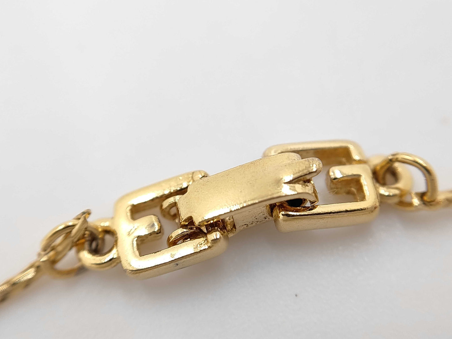 GIVENCHY Gold Rhinestone Necklace