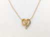 GIVENCHY Gold Rhinestone Necklace