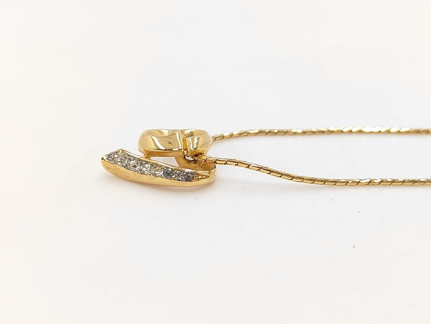 GIVENCHY Gold Rhinestone Necklace