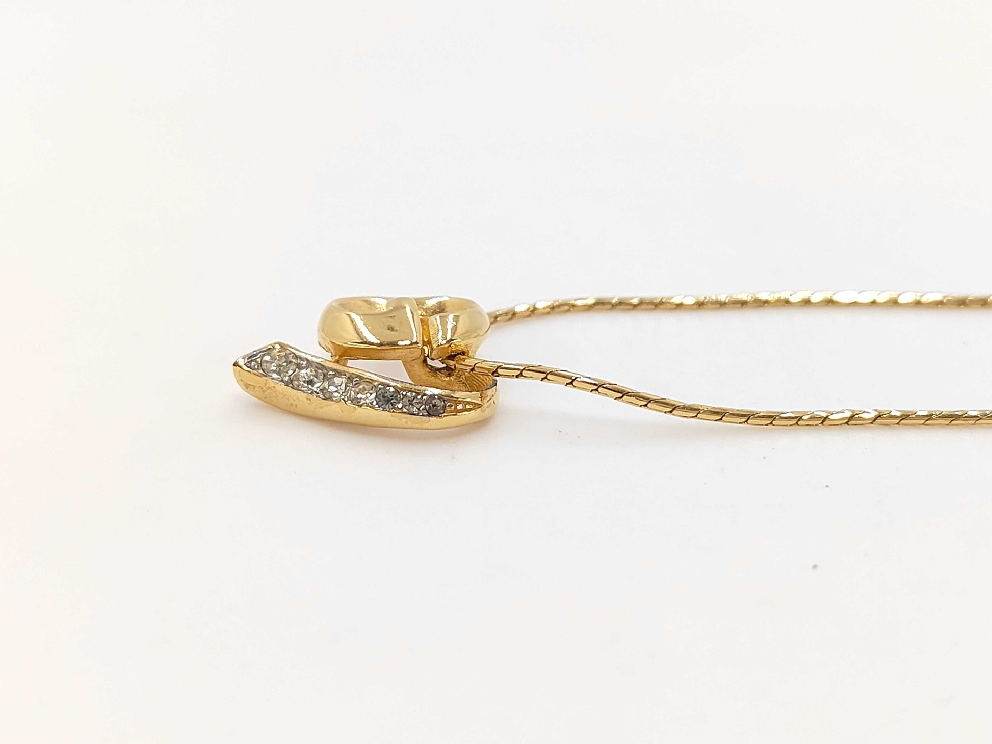 GIVENCHY Gold Rhinestone Necklace