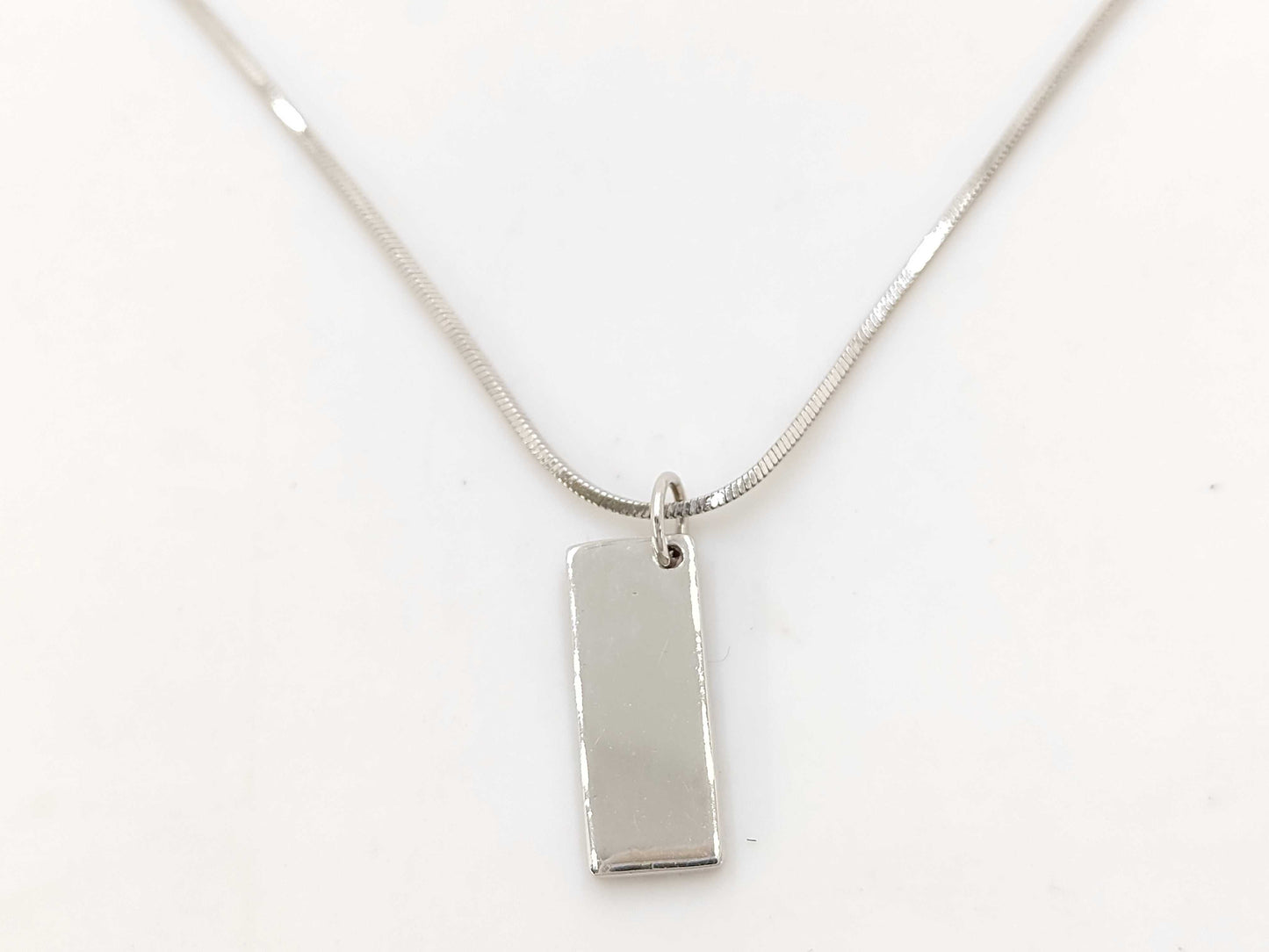 Dior Christian Dior Silver Trotter Plate Pink Necklace