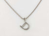 Dior Christian Dior Silver D Logo Necklace