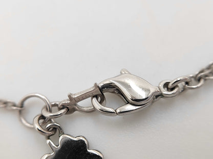 Dior Christian Dior Silver Heart Rhinestone Necklace