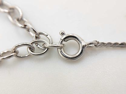 Dior Christian Dior Silver CD Logo Necklace