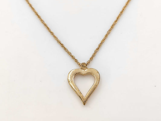 Dior Christian Dior Gold Heart Necklace