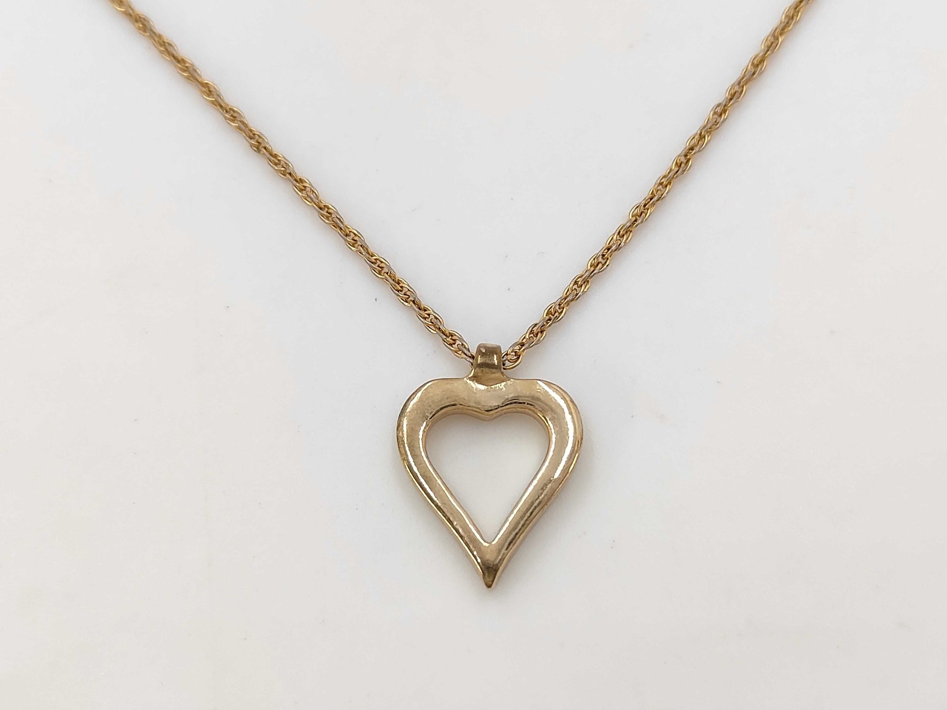Dior Christian Dior Gold Heart Necklace