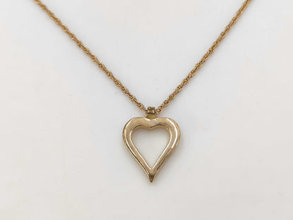Dior Christian Dior Gold Heart Necklace