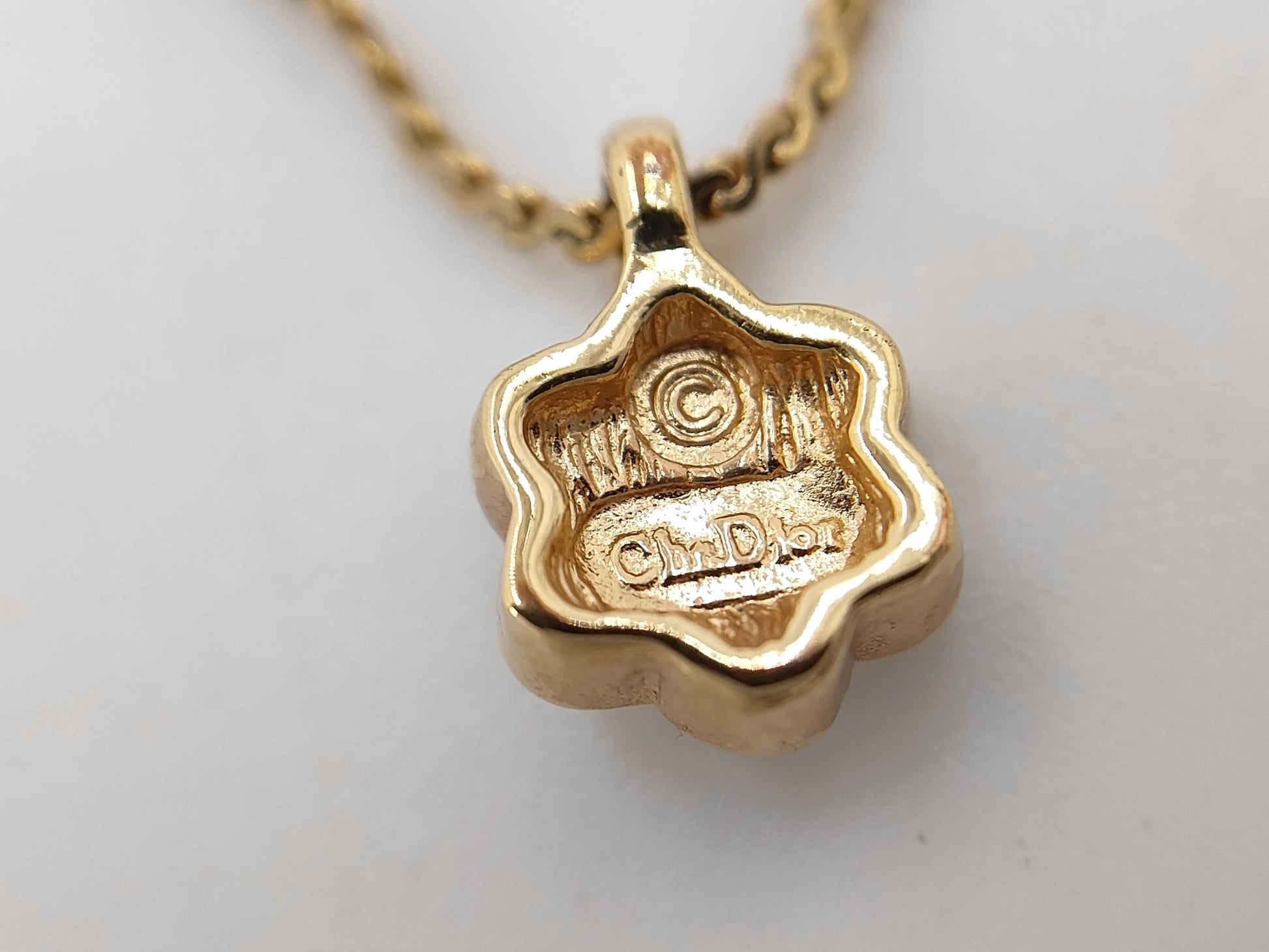 Dior Christian Dior Gold Rhinestone Necklace