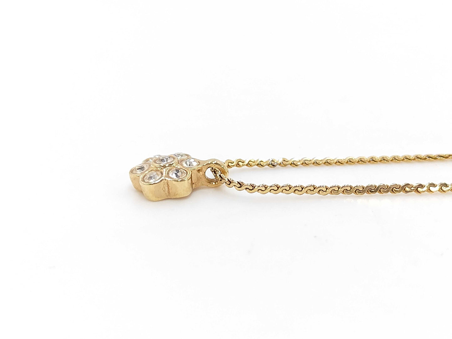 Dior Christian Dior Gold Rhinestone Necklace