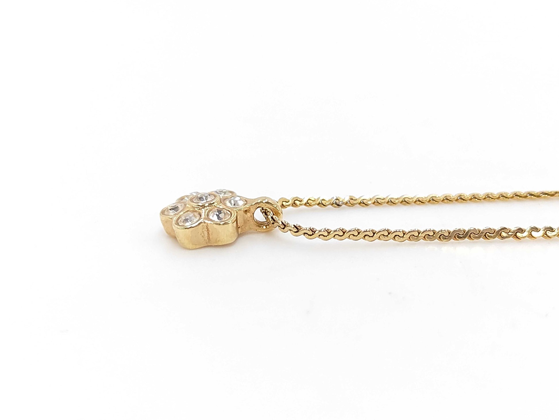 Dior Christian Dior Gold Rhinestone Necklace