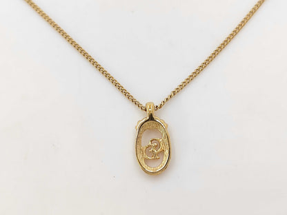 Dior Christian Dior Gold CD Logo Necklace