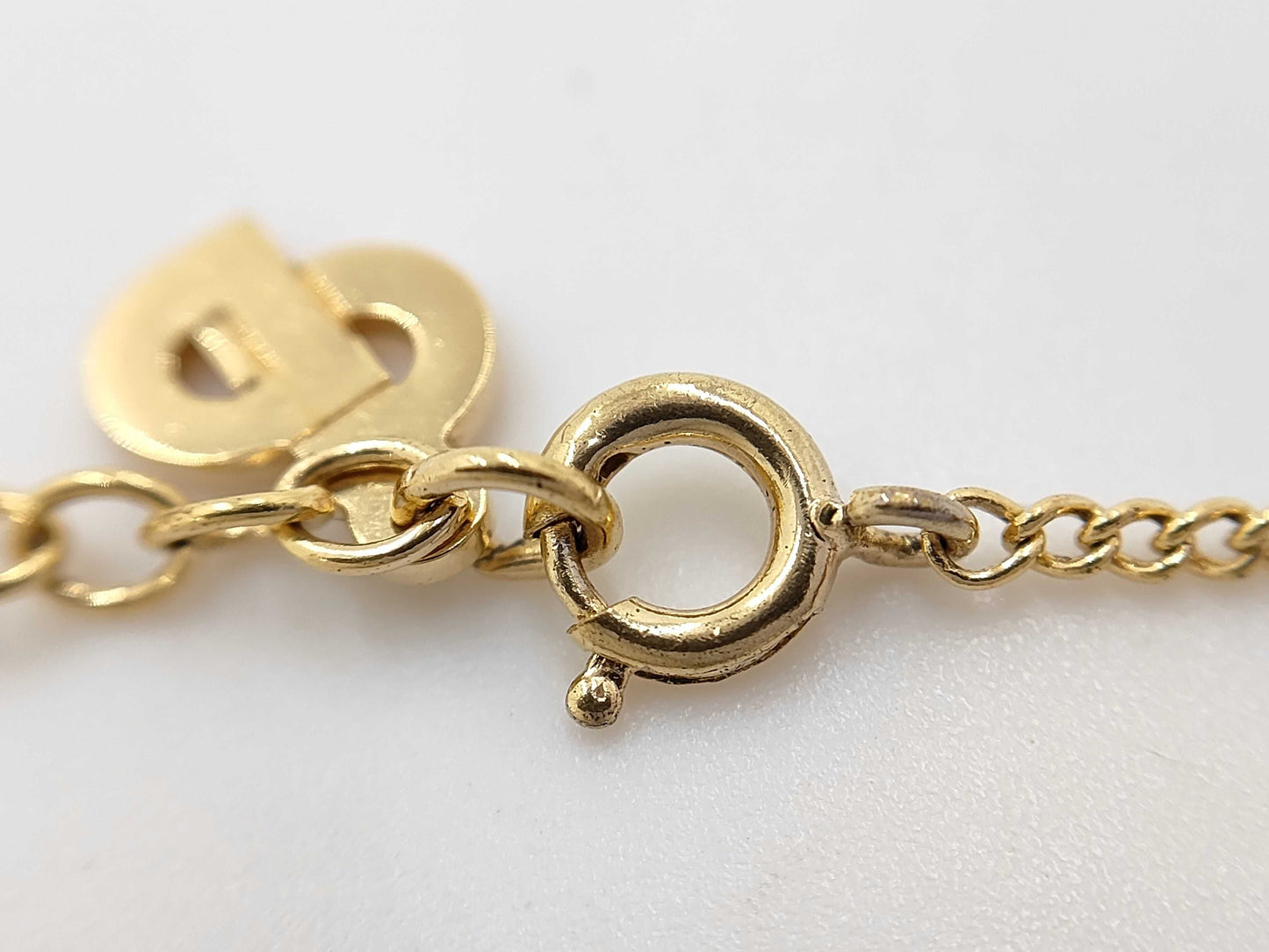 Dior Christian Dior Gold CD Logo Necklace