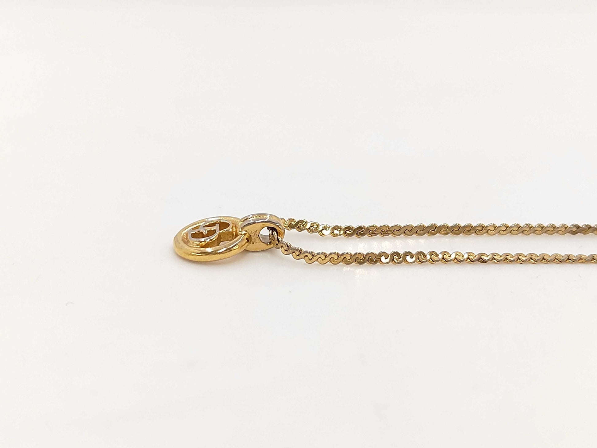 Dior Christian Dior Gold CD Logo Necklace