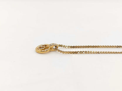 Dior Christian Dior Gold CD Logo Necklace