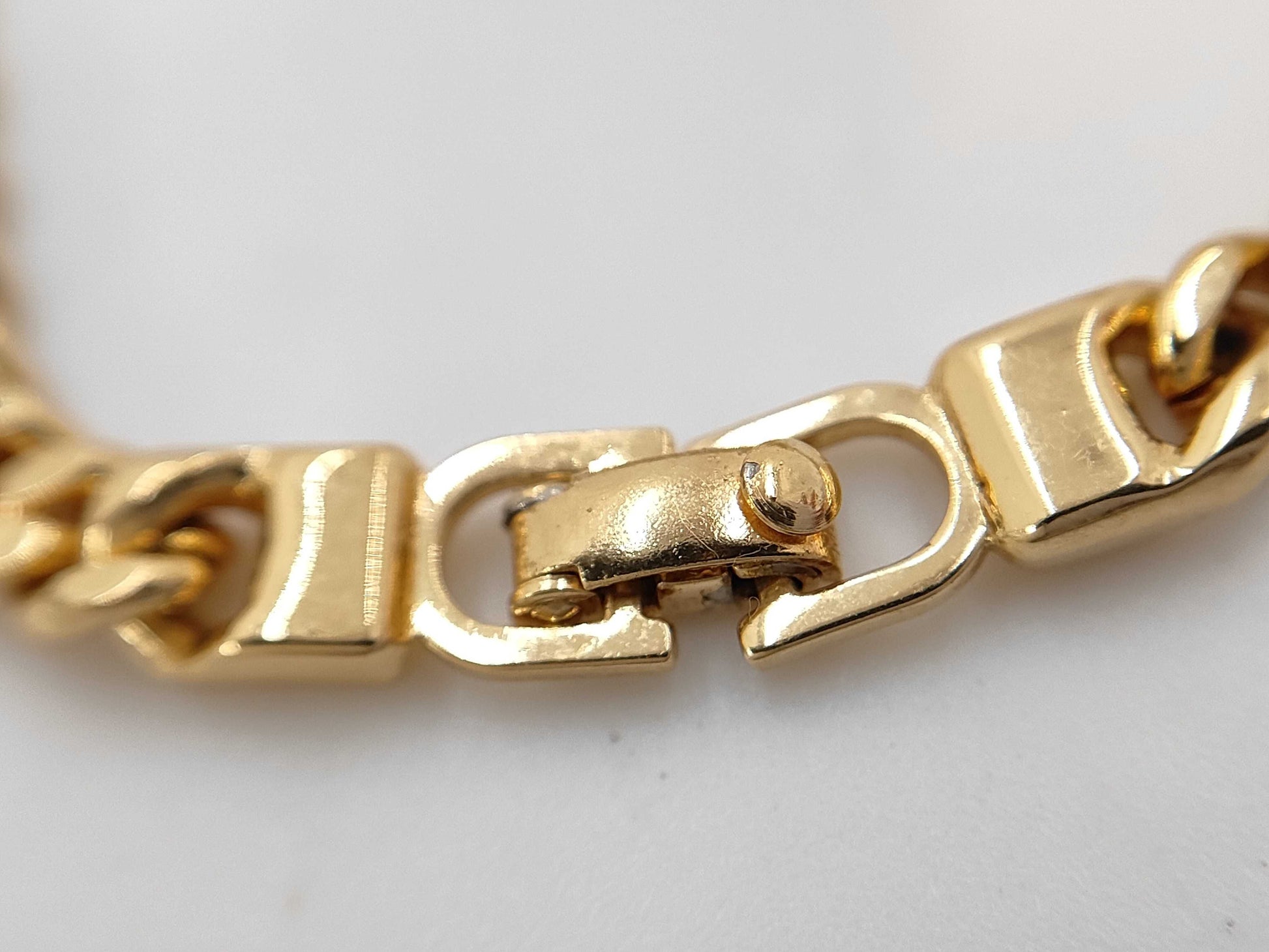 Dior Christian Dior Gold CD Logo Plate Bracelet/Bangle