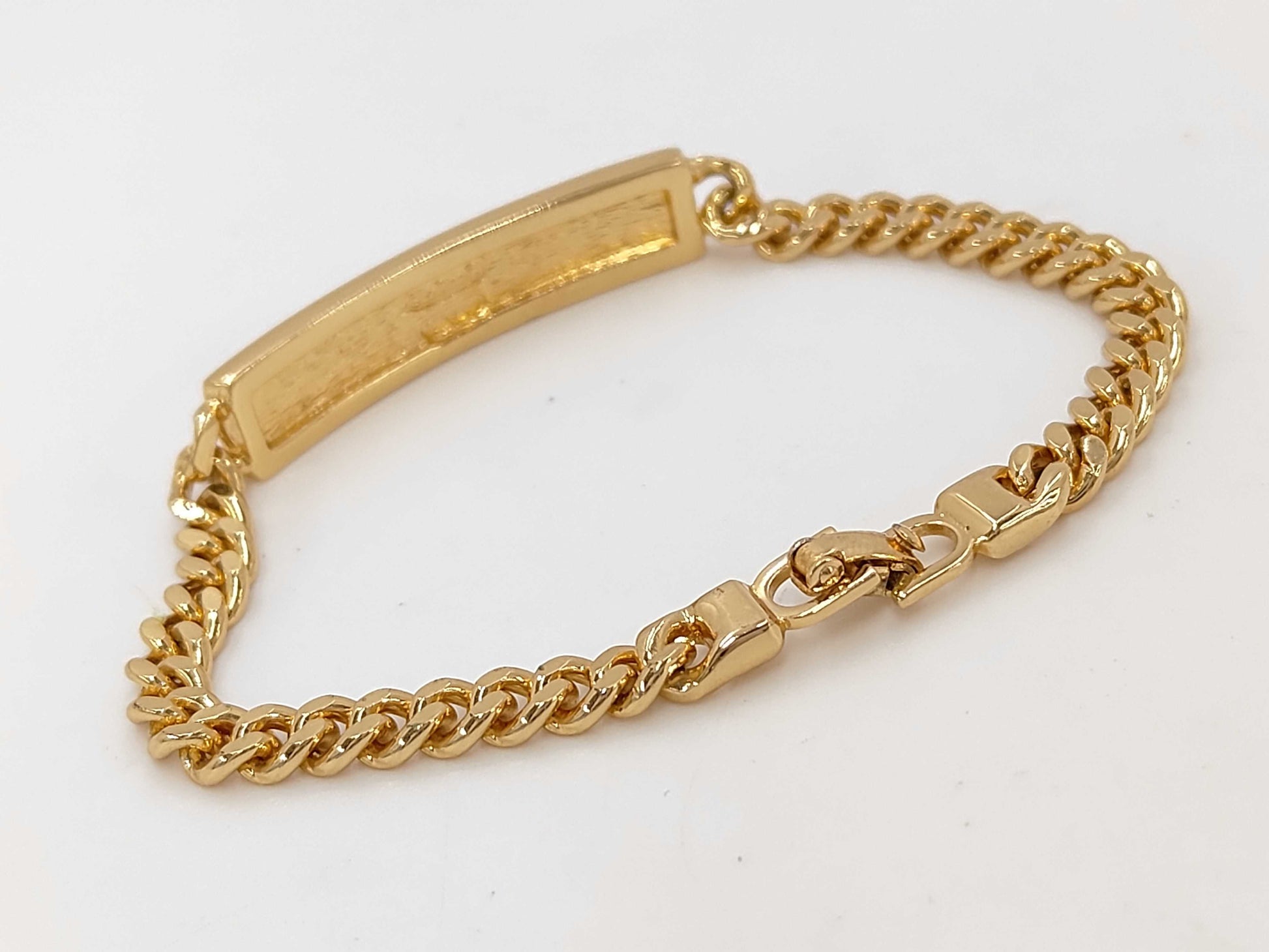 Dior Christian Dior Gold CD Logo Plate Bracelet/Bangle