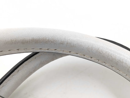 CELINE Luggage Nano 2-Way Shoulder Bag Leather W-ZP-0182 White Handbag