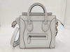 CELINE Luggage Nano 2-Way Shoulder Bag Leather W-ZP-0182 White Handbag