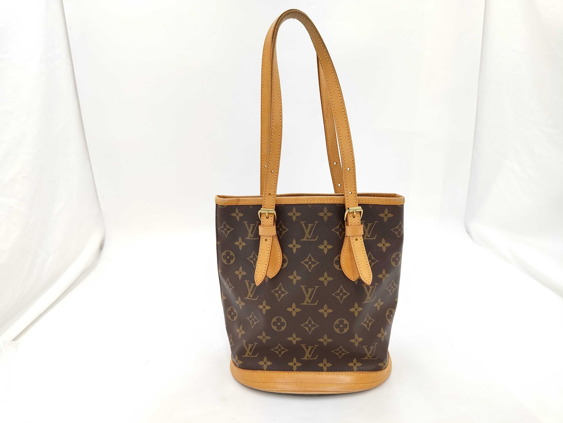 LOUIS VUITTON Monogram Bucket PM Shoulder Bag M42238 Tote Bag