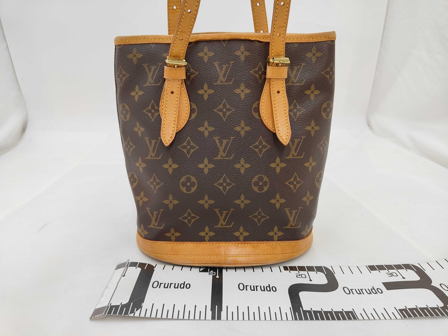 LOUIS VUITTON Monogram Bucket PM Shoulder Bag M42238 Tote Bag