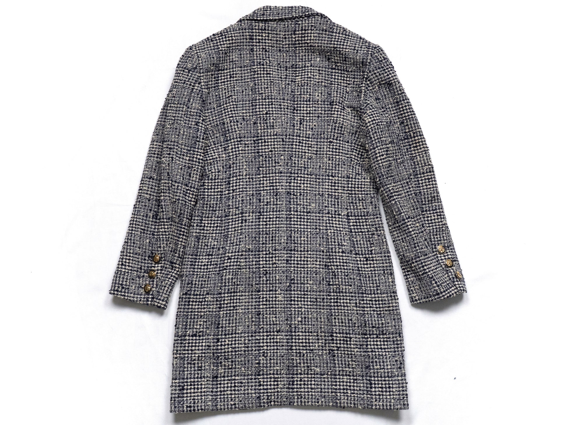 CHANEL 1988 Spring/Summer Runway Mademoiselle Button Tweed Coat