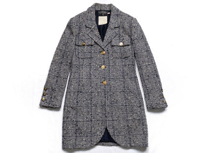 CHANEL 1988 Spring/Summer Runway Mademoiselle Button Tweed Coat