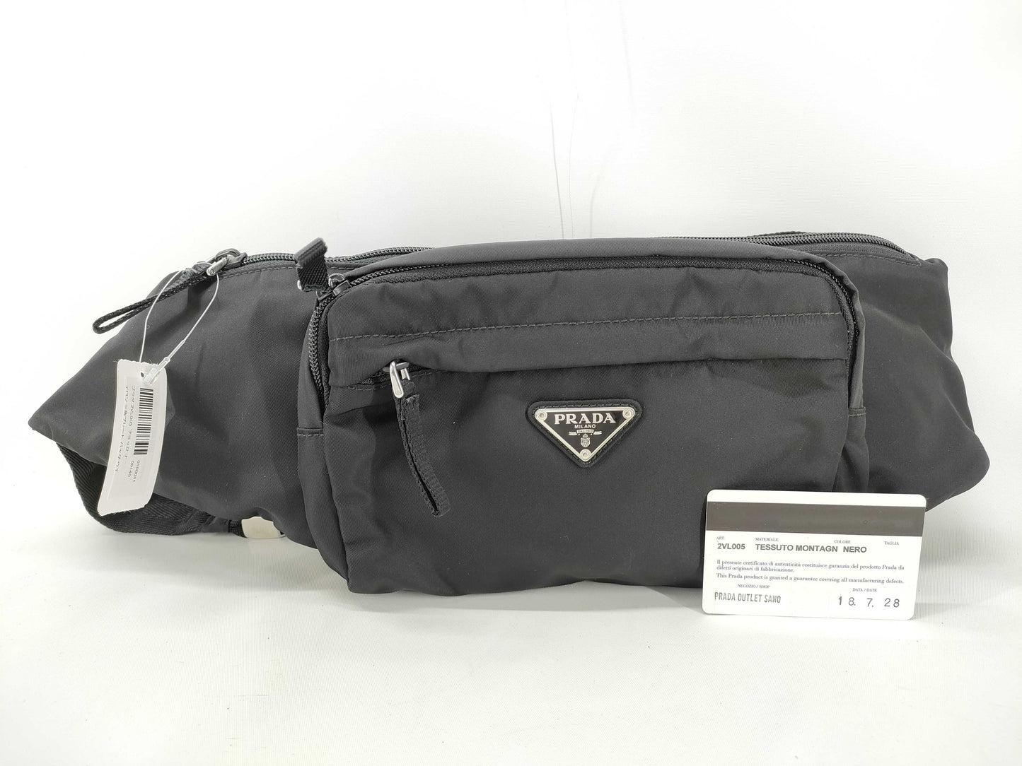 PRADA Nylon Prada 2VL005 Body Bag/Waist Bag