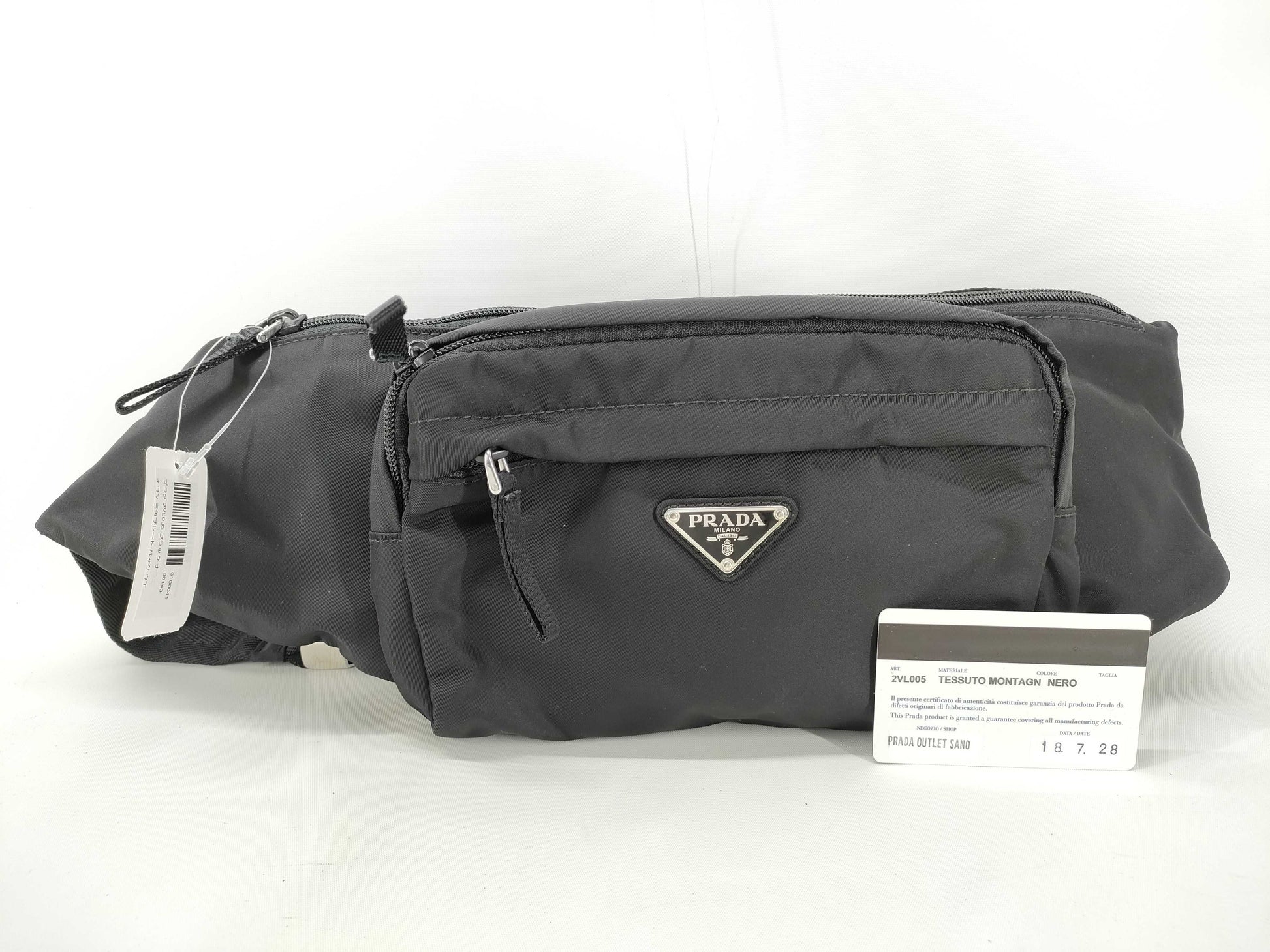 PRADA Nylon Prada 2VL005 Body Bag/Waist Bag