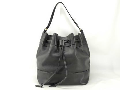 LOEWE One-Shoulder Drawstring Bag Anagram Shoulder Bag