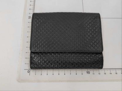 CHANEL Micro Chocolate Bar Leather Bifold Compact Wallet Serial Wallet