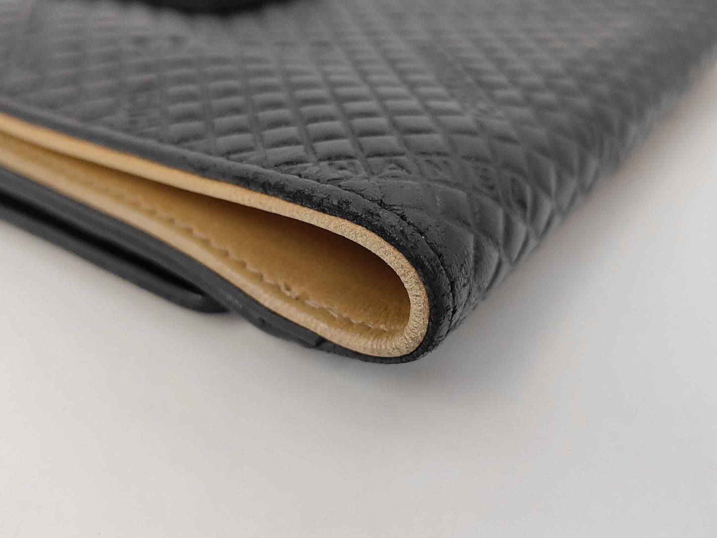 CHANEL Micro Chocolate Bar Leather Bifold Compact Wallet Serial Wallet