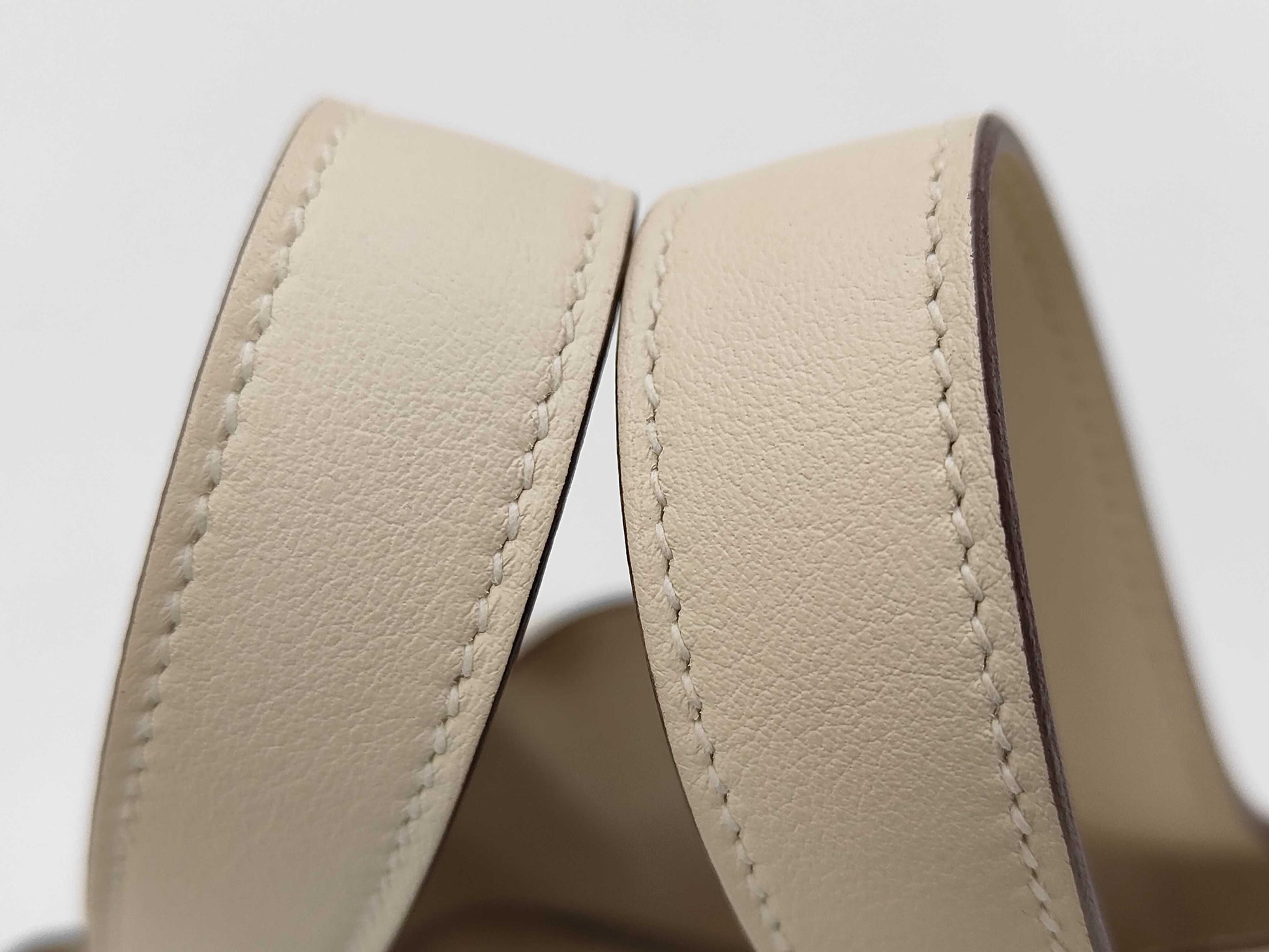 HERMES Picotin Lock Micro Lucky Daisy Swift Nata Vert Handbag with Silver Hardware and U Stamp