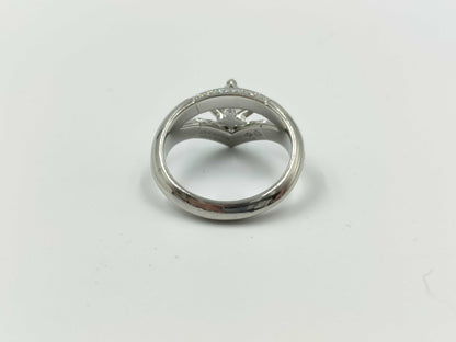 LOUIS VUITTON Double Star Star-Cut Diamond #52 Pt950 8.7g Ring 