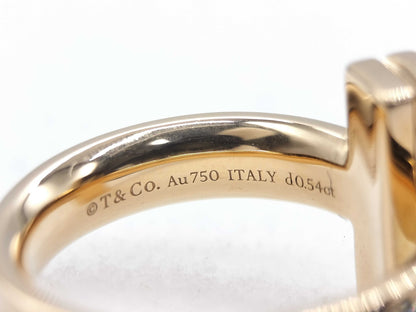 Tiffany & Co. T-One D0.54ct PG Au750 10.0g Ring 