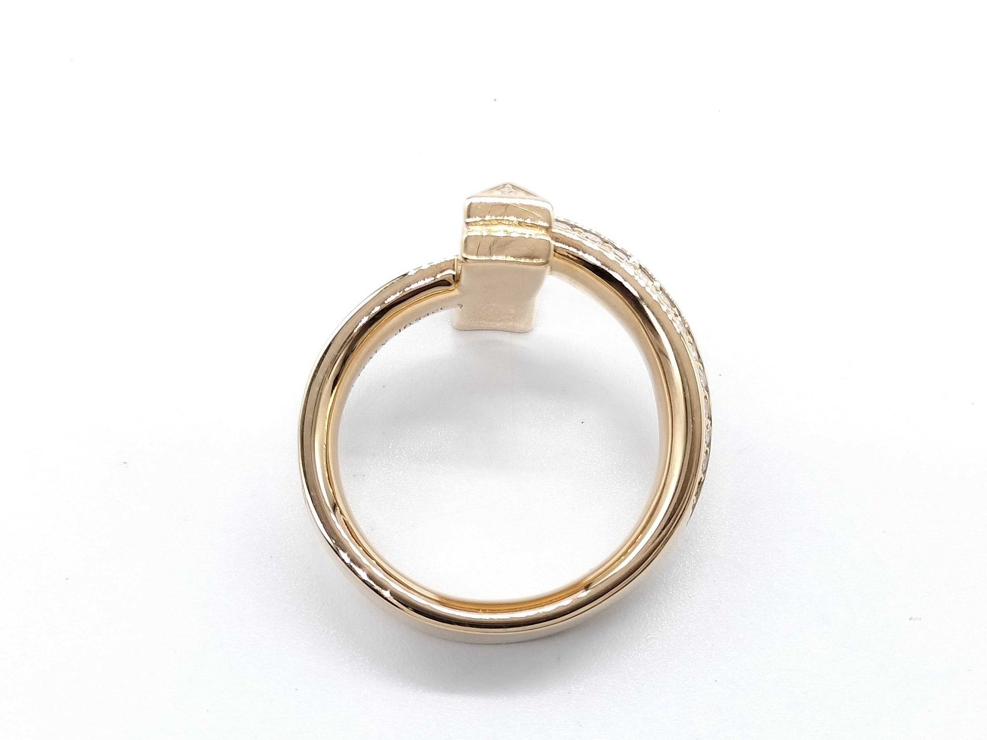 Tiffany & Co. T-One D0.54ct PG Au750 10.0g Ring 