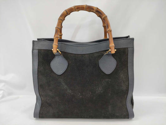 GUCCI Bamboo Suede Handbag 002 2853 Handbag Handbag