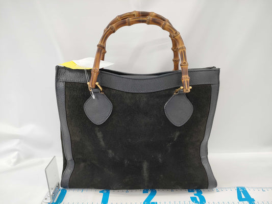 GUCCI Bamboo Suede Handbag 002 2853 Handbag Handbag