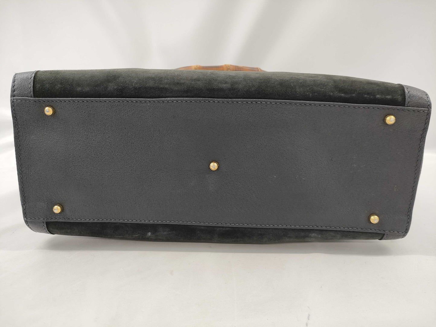 GUCCI Bamboo Suede Handbag 002 2853 Handbag Handbag
