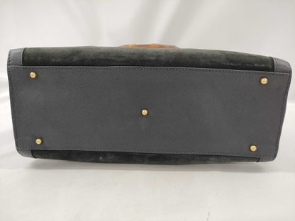 GUCCI Bamboo Suede Handbag 002 2853 Handbag Handbag