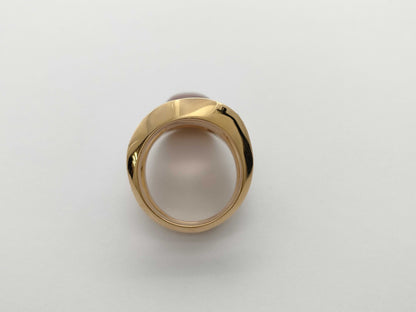 HERMES Pierre Hardy Quartz Diamond #53 RG Au750 17.7g Ring 