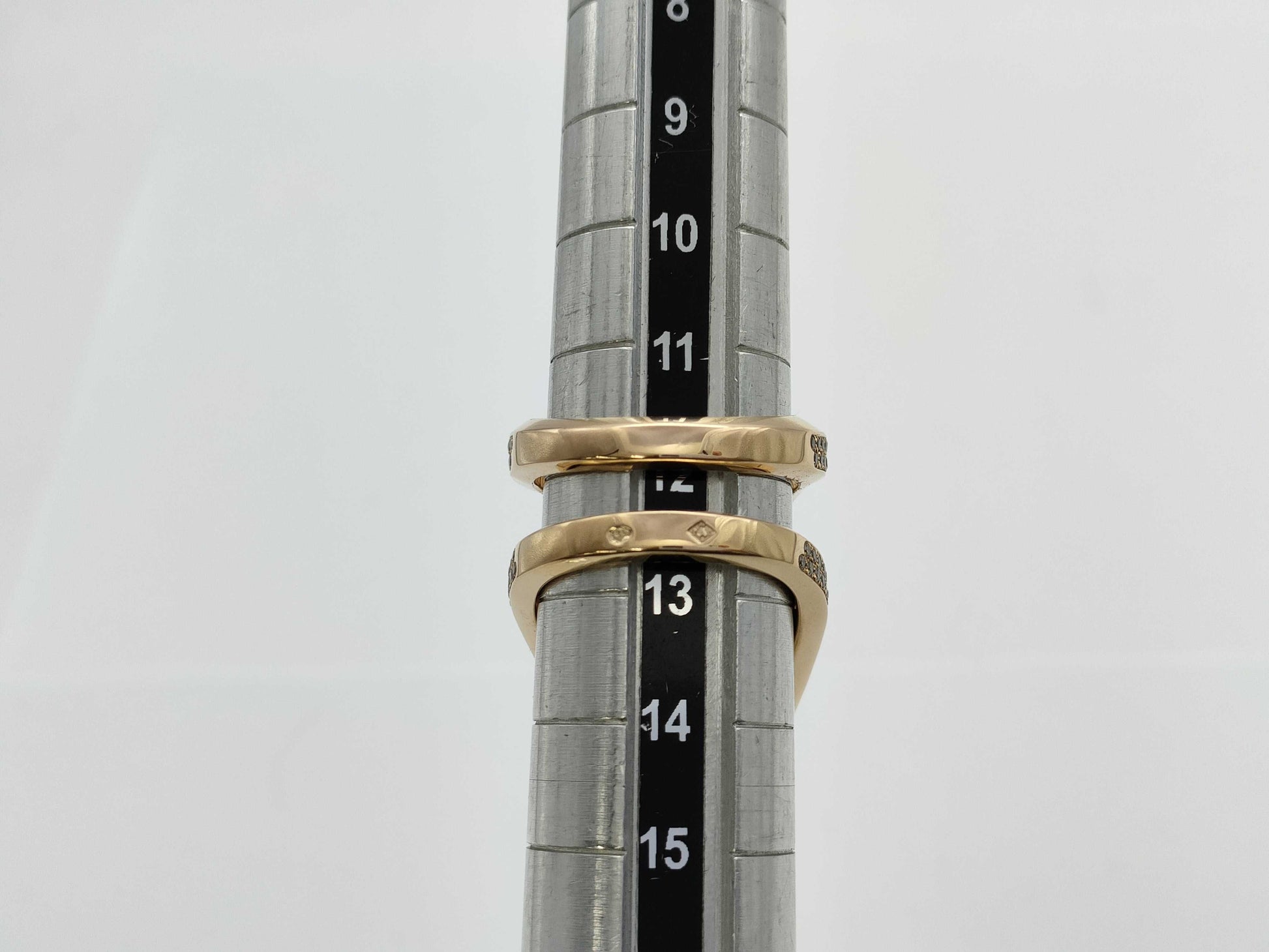 HERMES Pierre Hardy Quartz Diamond #53 RG Au750 17.7g Ring 