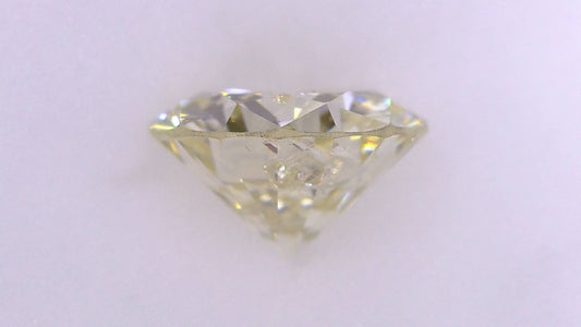 1.236ct UNDER N)VERY LIGHT YELLOW I-1 GOOD/GOLD/GOLD FAINT NATURAL 6.92-7.01X4.22mm Loose Diamond