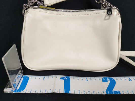FURLA Leather Chain Shoulder 2-Way White Handbag