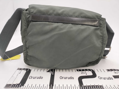 PRADA Nylon Khaki Nylon Shoulder Bag Shoulder Bag