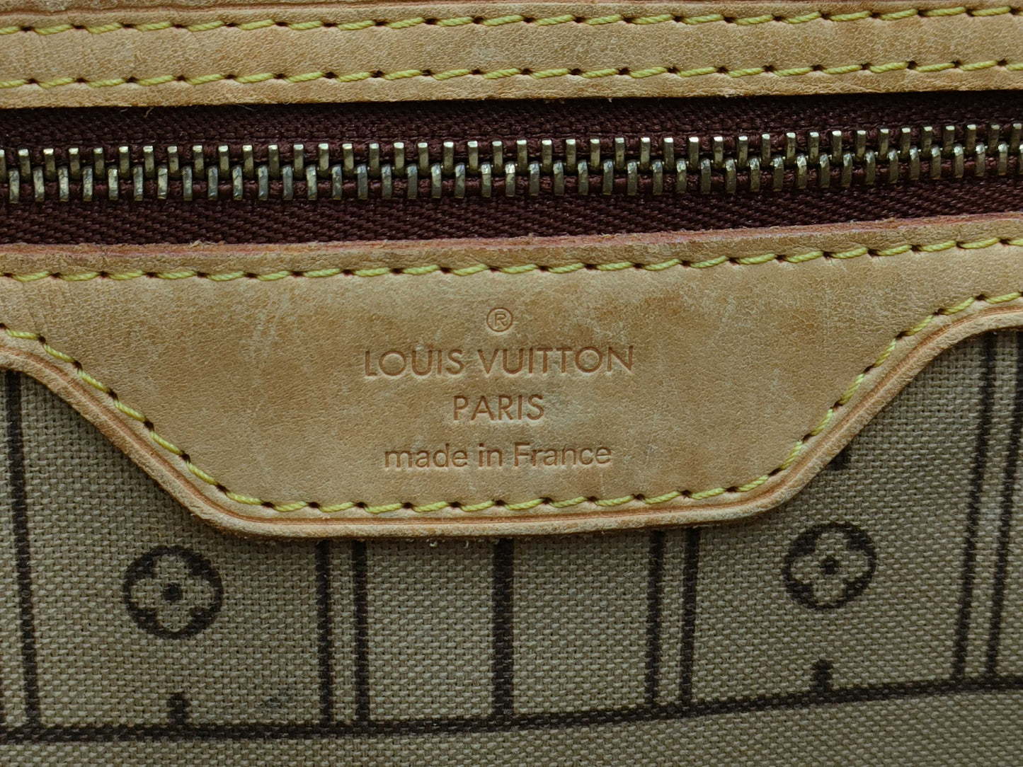 LOUIS VUITTON Monogram M40156 Neverfull MM Old Model Tote Bag