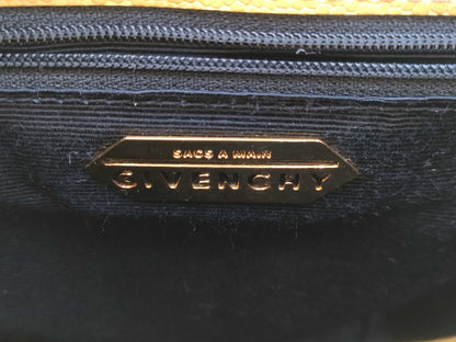 GIVENCHY Leather Shoulder Bag Yellow Shoulder Bag